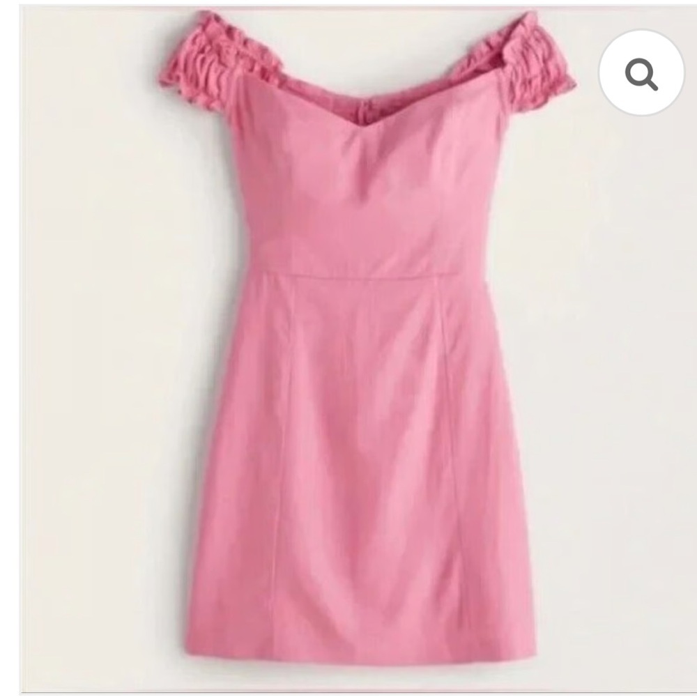 Abercrombie and Fitch Linen pink dress - xl